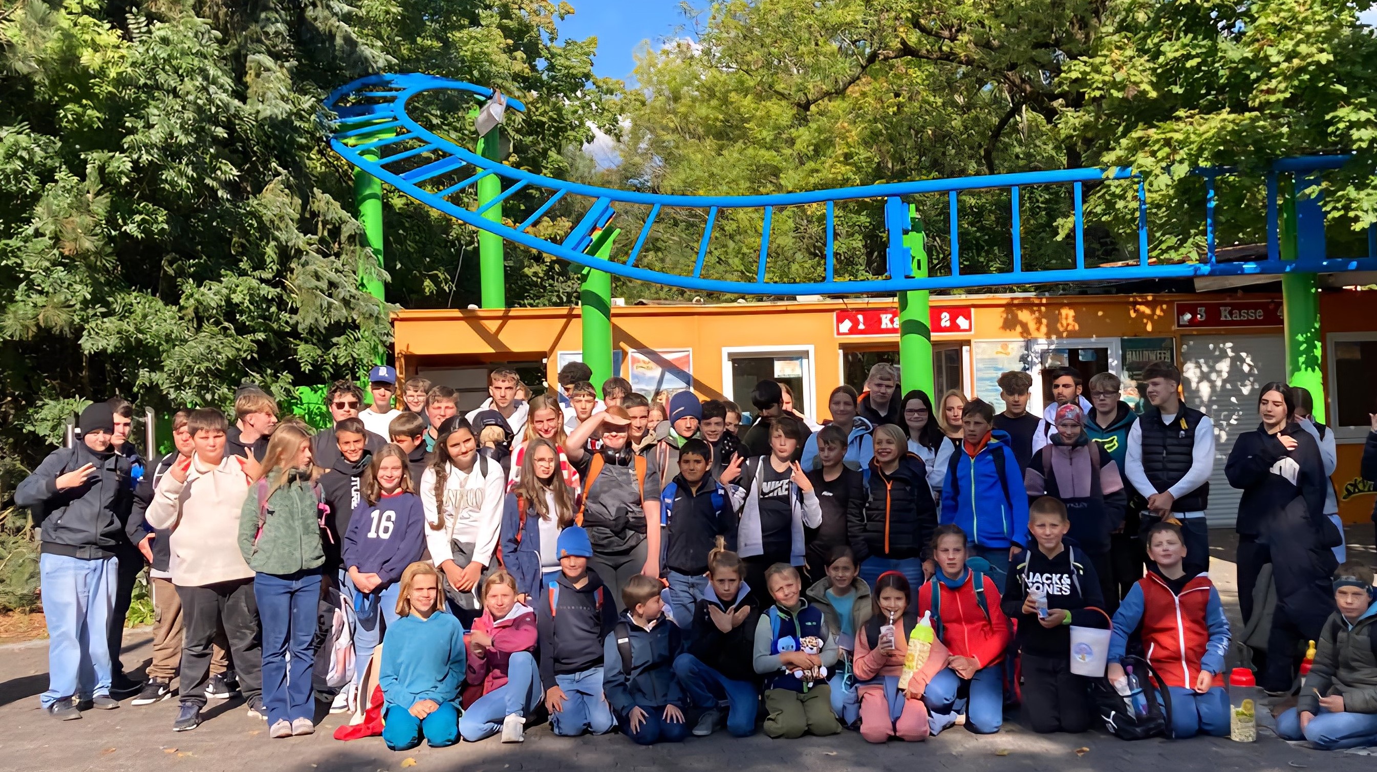 Schulausflug Skyline-Park Klassenfoto